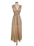 Max Studio 100% Polyester Floral Tan Casual Dress Size XS - photo 1