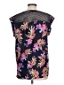 Black Rainn 100% Polyester Black Short Sleeve Blouse Size L - photo 2