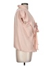 Max Studio 100% Polyester Pink Short Sleeve Blouse Size L (petite) - photo 4
