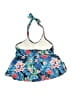 Unbranded Tropical Blue Swimsuit Top Size S - photo 2