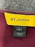 St. John 100% Silk Burgundy Jacket Size M - photo 6