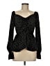 Assorted Brands 100% Polyester Black Long Sleeve Blouse Size M - photo 1