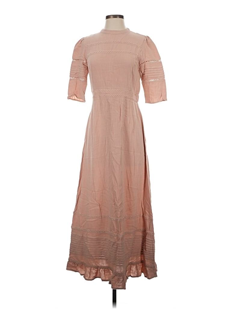Pre-owned Roolee Casual Dress In Tan