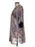 Wallflower 100% Polyester Paisley Aztec Or Tribal Print Pink Gray Kimono Size S - photo 5