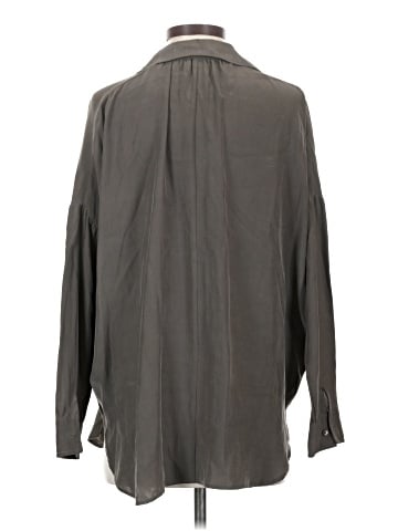 Vince. Long Sleeve Silk Top (view 2)