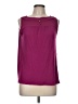 Ann Taylor LOFT 100% Polyester Burgundy Sleeveless Blouse Size M - photo 1