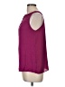 Ann Taylor LOFT 100% Polyester Burgundy Sleeveless Blouse Size M - photo 5