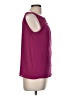 Ann Taylor LOFT 100% Polyester Burgundy Sleeveless Blouse Size M - photo 4