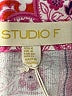 Studio F Paisley Pink 3/4 Sleeve Button-Down Shirt Size XL - photo 7