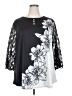 Assorted Brands Black 3/4 Sleeve Blouse Size 4X - photo 1
