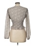 RoseBullet Silver Long Sleeve Blouse Size 10 - photo 2