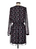 Express 100% Polyester Floral Black Casual Dress Size M - photo 2