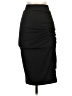 Shein Solid Black Casual Skirt Size 2 - photo 1