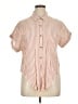 Thread & Supply Stripes Orange Short Sleeve Blouse Size XL - photo 1