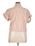 Thread & Supply Stripes Orange Short Sleeve Blouse Size XL - photo 2