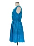 Buttons 100% Polyester Solid Blue Casual Dress Size M - photo 5