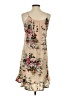 Unbranded 100% Polyester Floral Tan Casual Dress Size S - photo 2