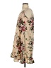 Unbranded 100% Polyester Floral Tan Casual Dress Size S - photo 5