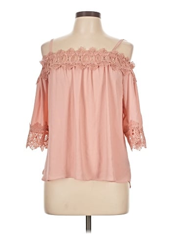 By & By 3/4 Sleeve Blouse (view 1)