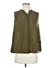 Lucky Brand 100% Polyester Green Sleeveless Blouse Size S - photo 1