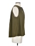 Lucky Brand 100% Polyester Green Sleeveless Blouse Size S - photo 4