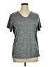 Real Essentials Metallic Gray Active T-Shirt Size 1X - photo 1