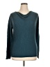 Ellen Tracy 100% Merino Extra Fine Wool Teal Wool Pullover Sweater Size XL - photo 1