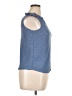 Ava James Blue Sleeveless Blouse Size XL - photo 4
