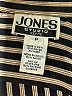 Jones Studio 100% Rayon Stripes Black Long Sleeve Button-Down Shirt Size P (petite) - photo 7