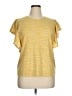 Nine West Yellow Short Sleeve Top Size XL - photo 1