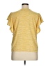 Nine West Yellow Short Sleeve Top Size XL - photo 2