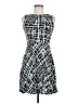AB Studio 100% Rayon Graphic Black Cocktail Dress Size 6 - photo 1