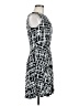 AB Studio 100% Rayon Graphic Black Cocktail Dress Size 6 - photo 4