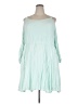 Torrid 100% Rayon Solid Teal Casual Dress Size 3X (estimated) - photo 1