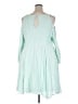 Torrid 100% Rayon Solid Teal Casual Dress Size 3X (estimated) - photo 2