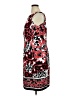 Perceptions Print Red Cocktail Dress Size 14 - photo 5