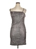 Forever 21 Plus Metallic Silver Cocktail Dress Size 0X - photo 1