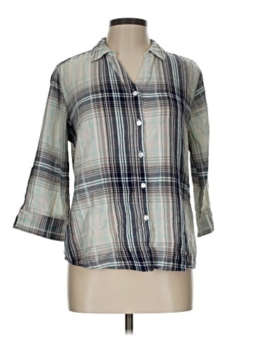 Preswick & Moore 3/4 Sleeve Button-Down Shirt (view 1)