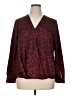 Vince Camuto 100% Polyester Animal Print Red Long Sleeve Blouse Size XL - photo 1