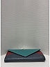 Chloé 100% Leather Color Block Teal Leather Wallet One size - photo 3