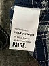 Paige 100% Rayon Plaid Black Long Sleeve Button-Down Shirt Size S - photo 8