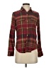 Chaps 100% Cotton Plaid Brown Long Sleeve Button-Down Shirt Size S - photo 1