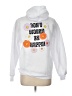 Unbranded 100% Polyester White Pullover Hoodie Size L - photo 2