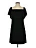 Charles Henry Solid Black Cocktail Dress Size S - photo 1