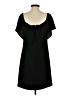 Charles Henry Solid Black Cocktail Dress Size S - photo 2