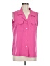 Notations Pink Sleeveless Button-Down Shirt Size M - photo 1