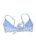 Hollister 100% Polyurethane Print Blue Swimsuit Top Size L - photo 2