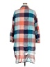 Shein Curve 100% Polyester Color Block Blue 3/4 Sleeve Blouse Size 20 Plus (4) - photo 2