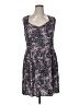 Ixia 100% Rayon Paisley Blue Gray Casual Dress Size XL - photo 1