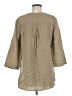 Ellen Tracy 100% Linen Tan 3/4 Sleeve Button-Down Shirt Size M - photo 2